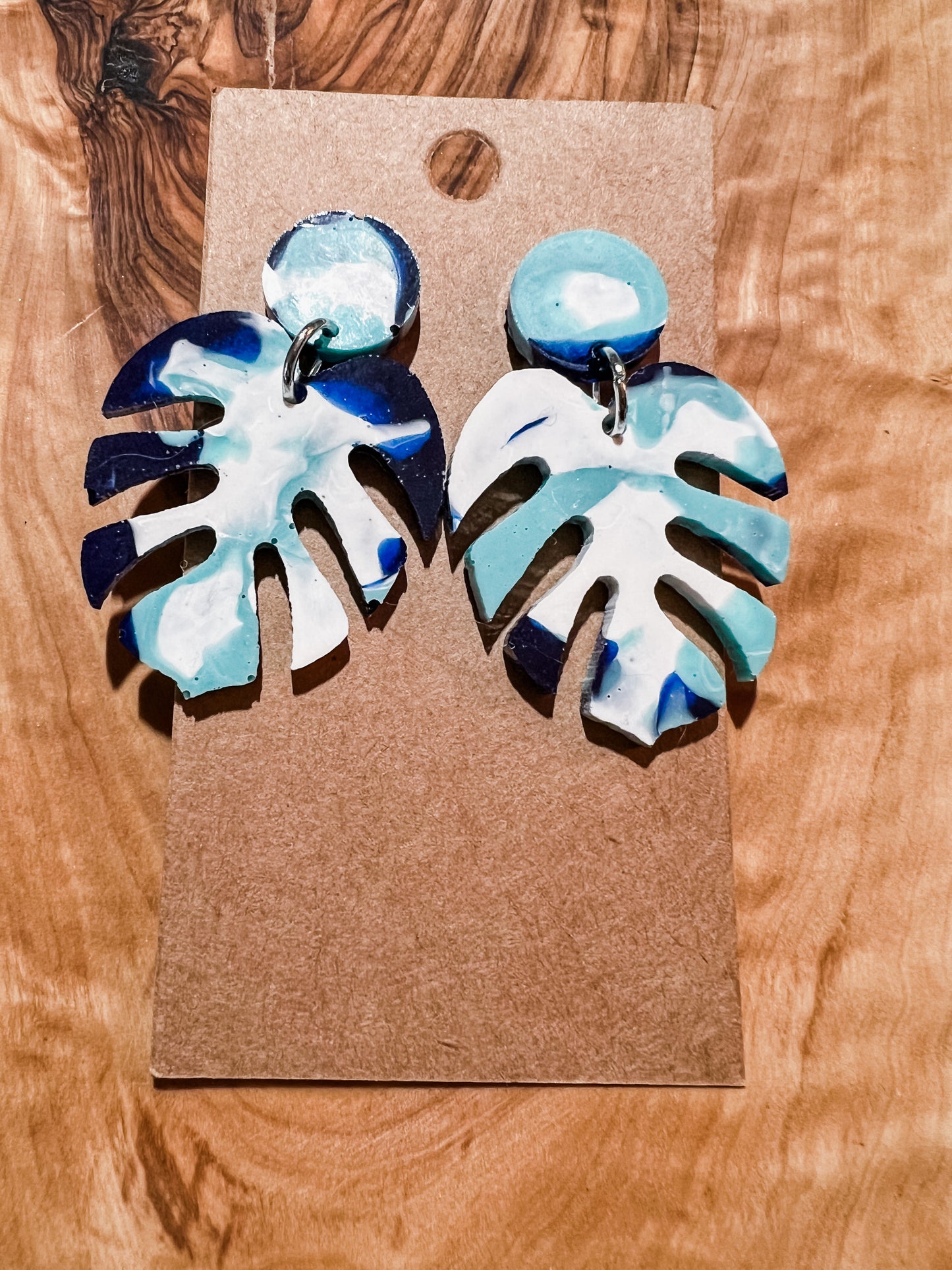 Monstera Leaf Earrings