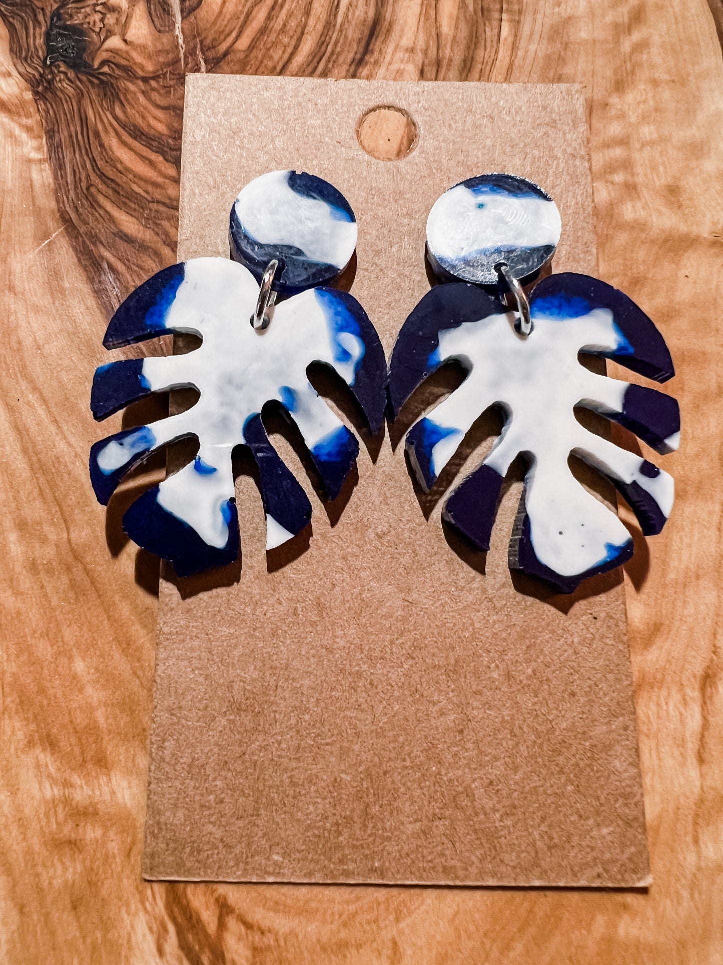 Monstera Leaf Earrings