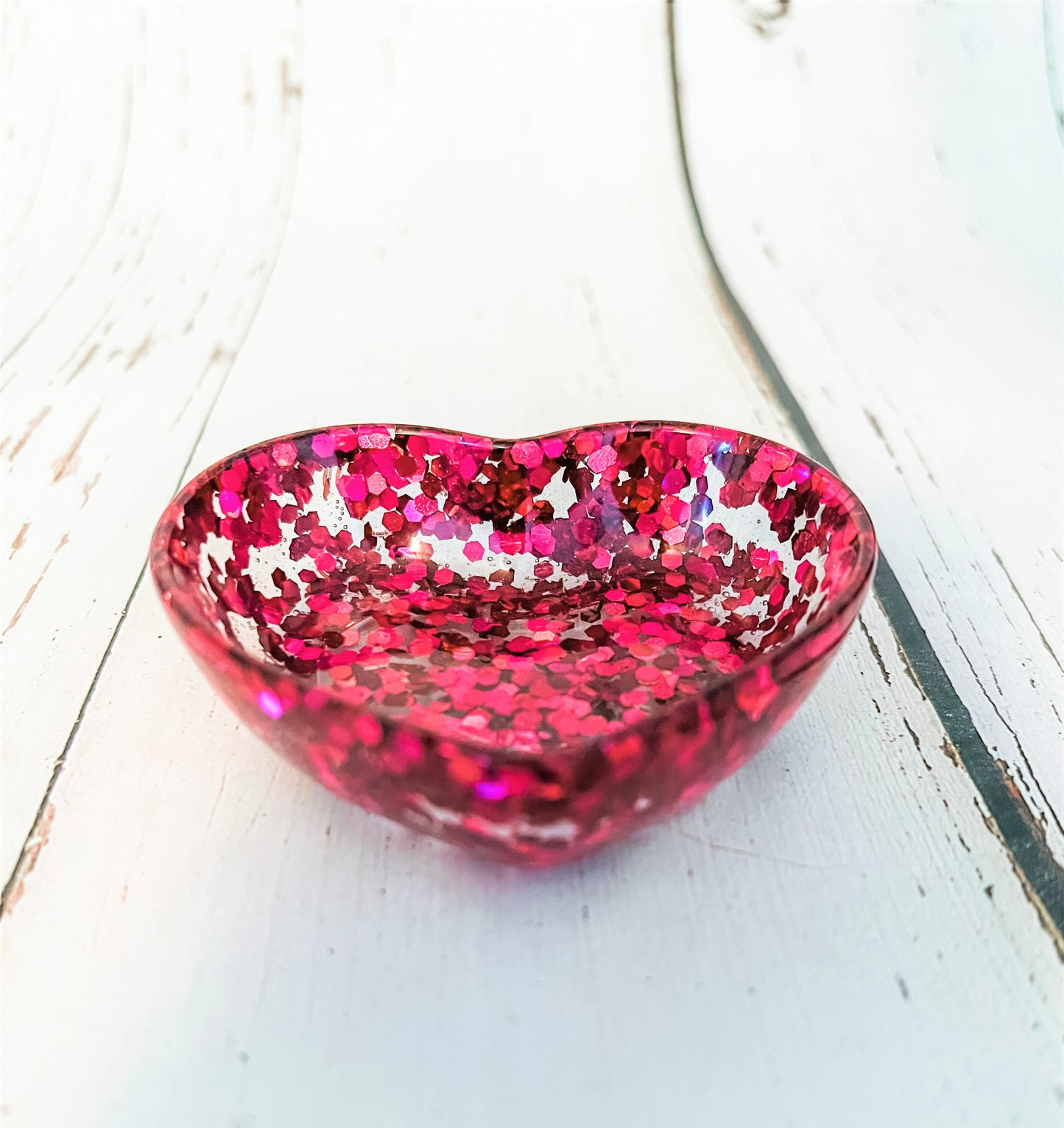 Heart Trinket Tray- Glitter