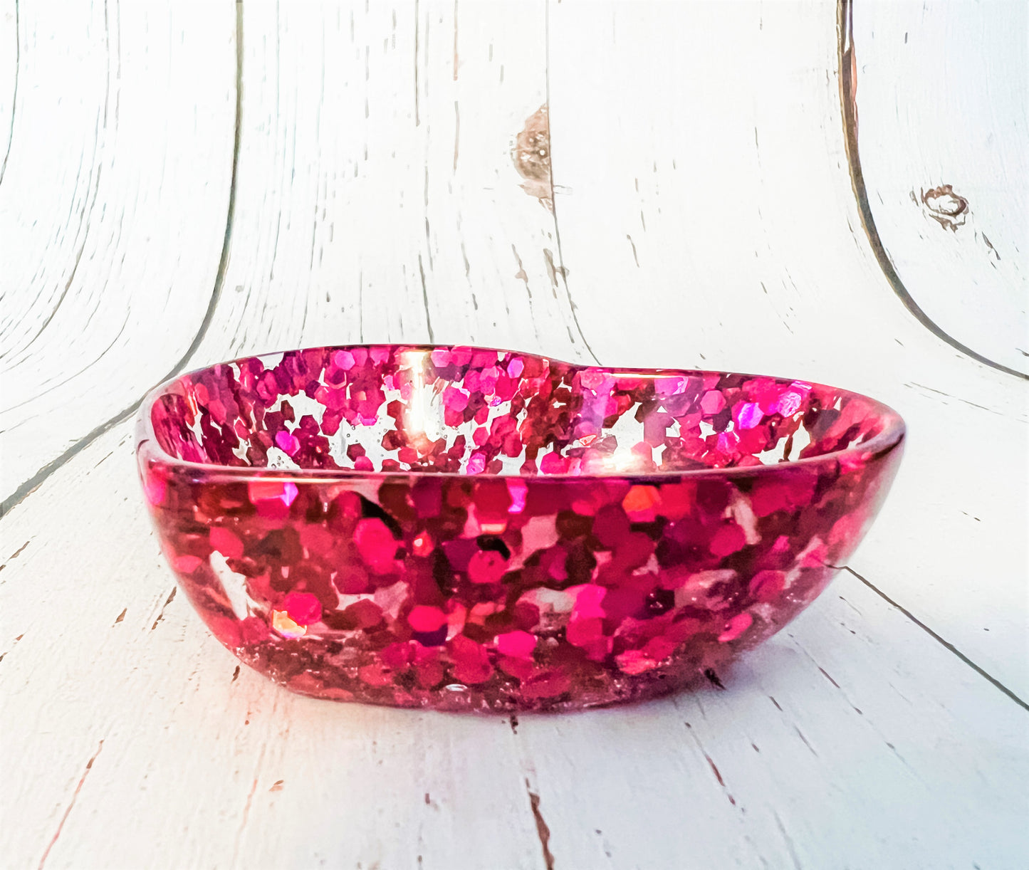 Heart Trinket Tray- Glitter